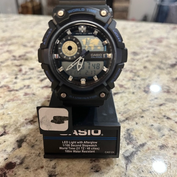 Casio World Time AEQ200W-2AV NWT and Papers - Picture 2 of 2